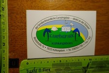 Alter Aufkleber Zelten Caravan Campingplatz KÜHLUNGSBORN OSTSEE