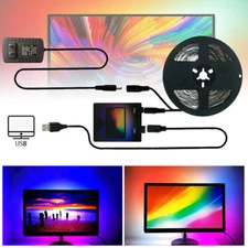 DIY RGB WS2812B USB 5050 LED Strip Full Set Desktop PC Dream Screen Monitor 1-5M