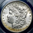 1890 $1 Morgan Silver Dollar - ANACS MS 63 - Philadelphia  CC587