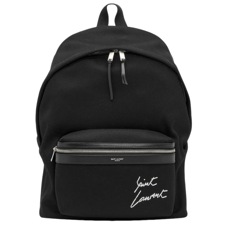 city backpack in nylon canvas and leather Saint Laurent Black The Exclusive Line ensuring everything you need is easily accessible Saint Laurent "city" backpack for