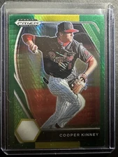 PDP34 Cooper Kinney 2021 Panini Prizm Hyper Green & Yellow Tampa Bay Rays