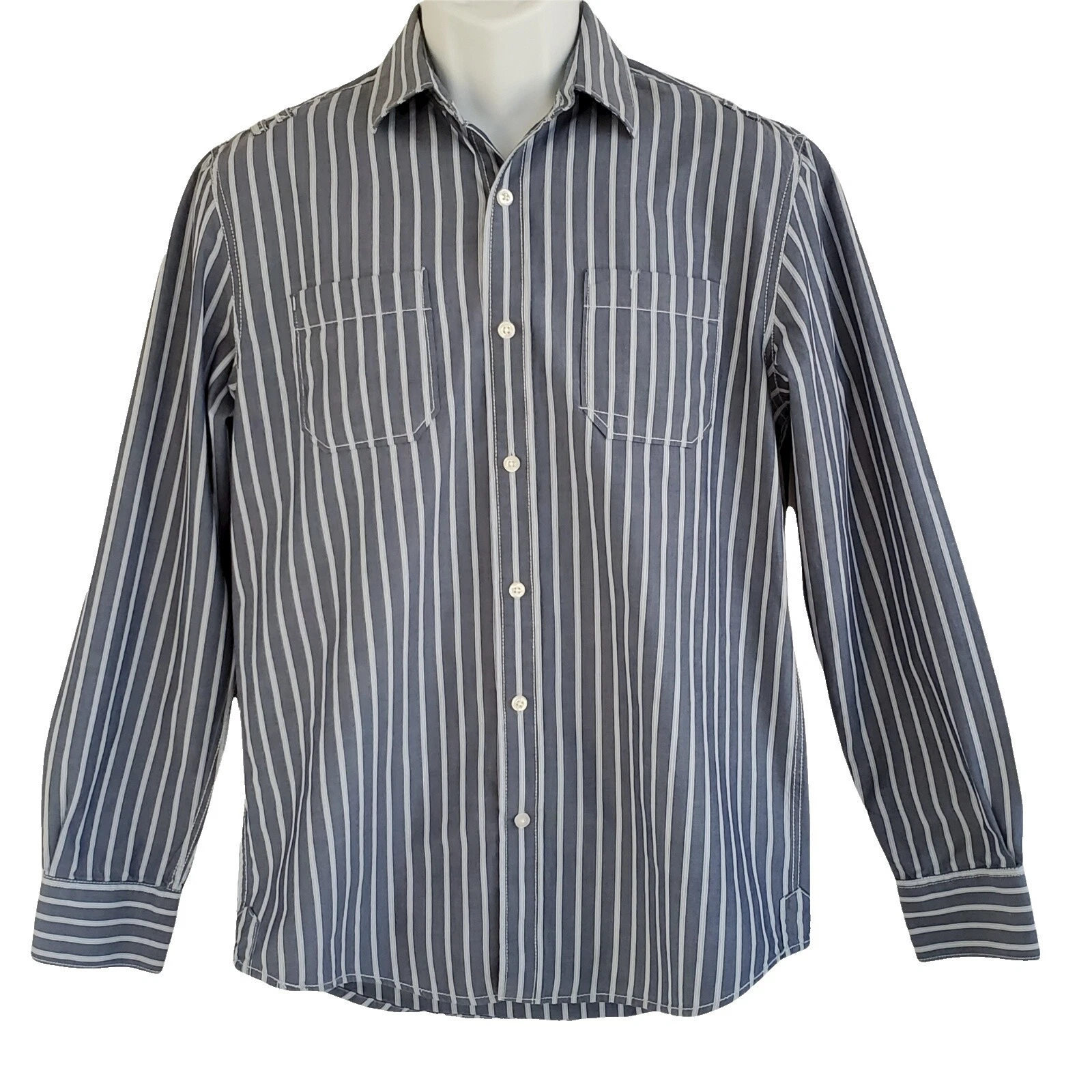 Algodón de rayas American Rag Cie Informal Con Botones camisas para hombres