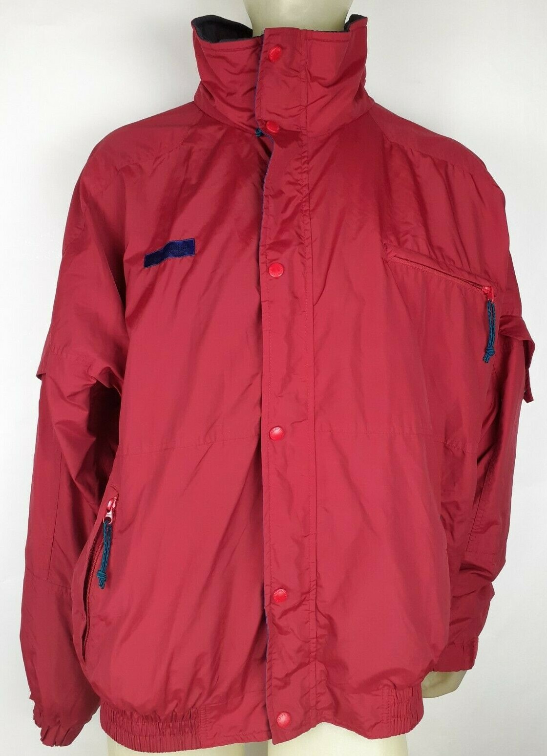 Columbia Men's Red Skidaddle Ski Jacket - Full Zip Waterproof Winter Coat  