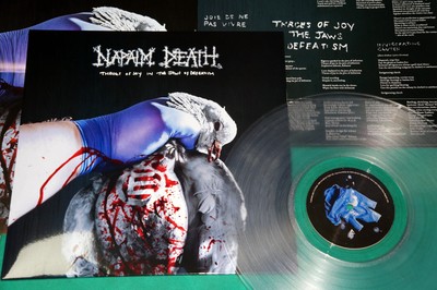 Napalm Death - Throes Of Joy In The Jaws Of Defeatis BRAZIL 2022 CLEAR LP SEALED