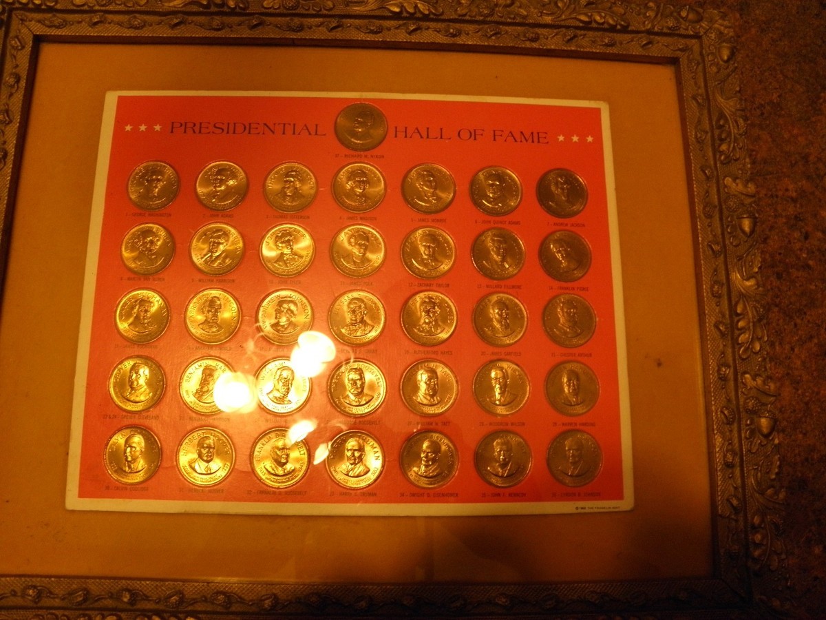 1968 Franklin Mint Presidential Hall of Fame Coin Collection