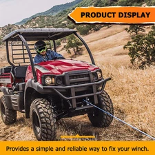 Black Hold Winch Mount Bracket For Kawasaki Mule SX 2017+