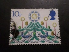 GB UNITED KINGDOM GREAT BRITAIN 1980 CHRISTMAS 959 CHRISTMAS TREE Cancelled