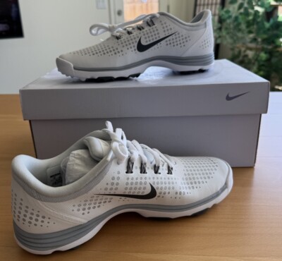 (NEW) NIKE 628537-100 LUNAR EMPRESS Women's Size 6 Golf Shoe Sneaker White/Gray
