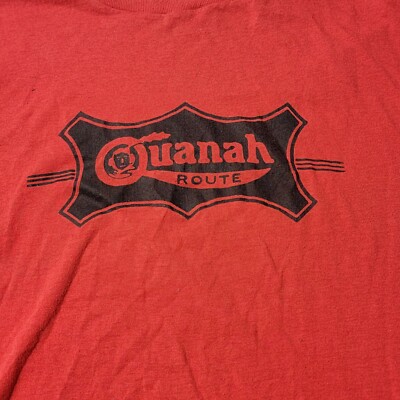 VTG Quanah Route  XL T-Shirt  Single Stitch Red 