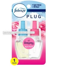 Febreze Plug Air Freshener Scented Oil Refill Recharge Downy April Fresh 