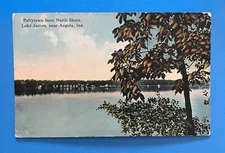 Paltytown from Lake James 1916 Angola Indiana IN Postcard