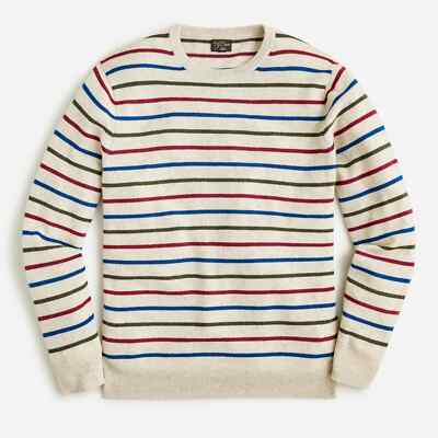 j crew striped cashmere sweater