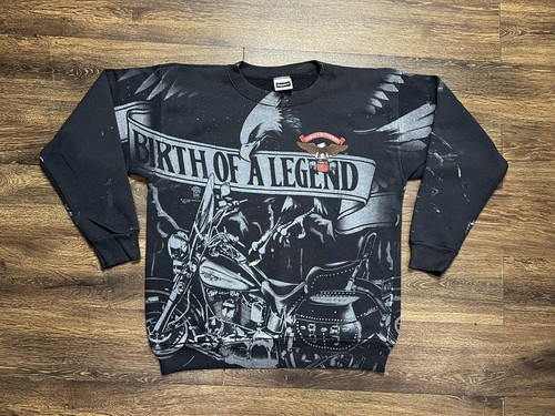Vintage Harley Davidson All Over Print 