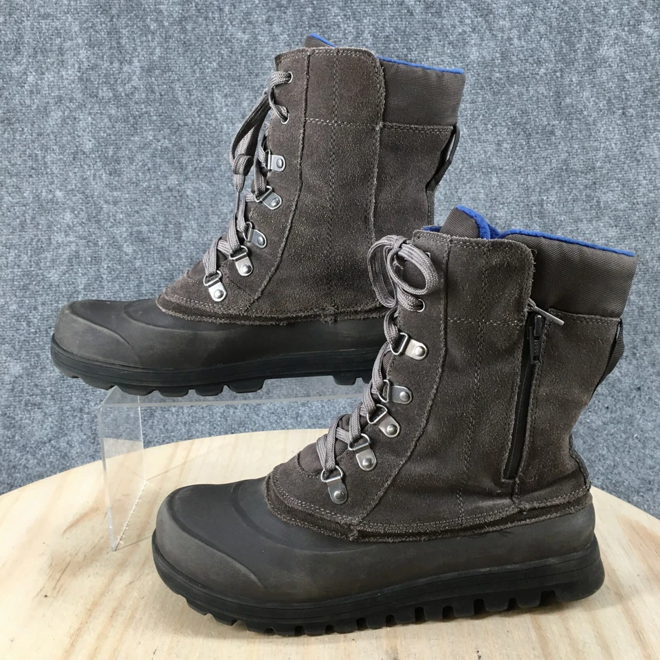 Baretraps Boots Womens 9 M Yasmen Stay Dry Mid Calf Duck Booties Beige Leather - Image 2 of 4