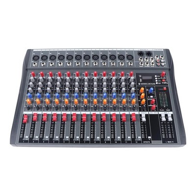 12-Channel Pro USB Bluetooth Live Studio Audio Mixer Power Mixing Console Board