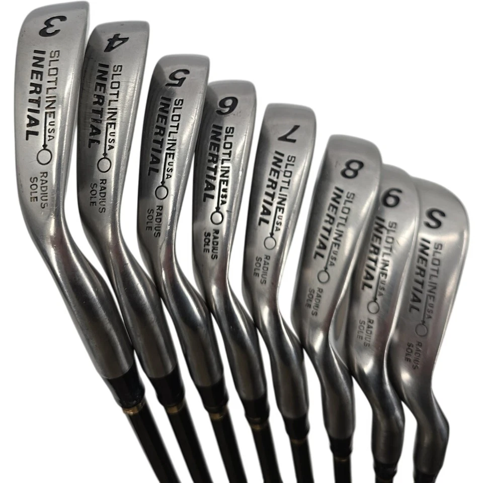 Slotline USA Inertial Radius Sole Iron Set 3-SW RH R-Flex Boron Graphite Shafts - Image 3 of 4