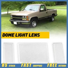 Clear Map Overhead Dome Light Cover Lens Fits 1988-1999 Chevy GMC C1500 K1500