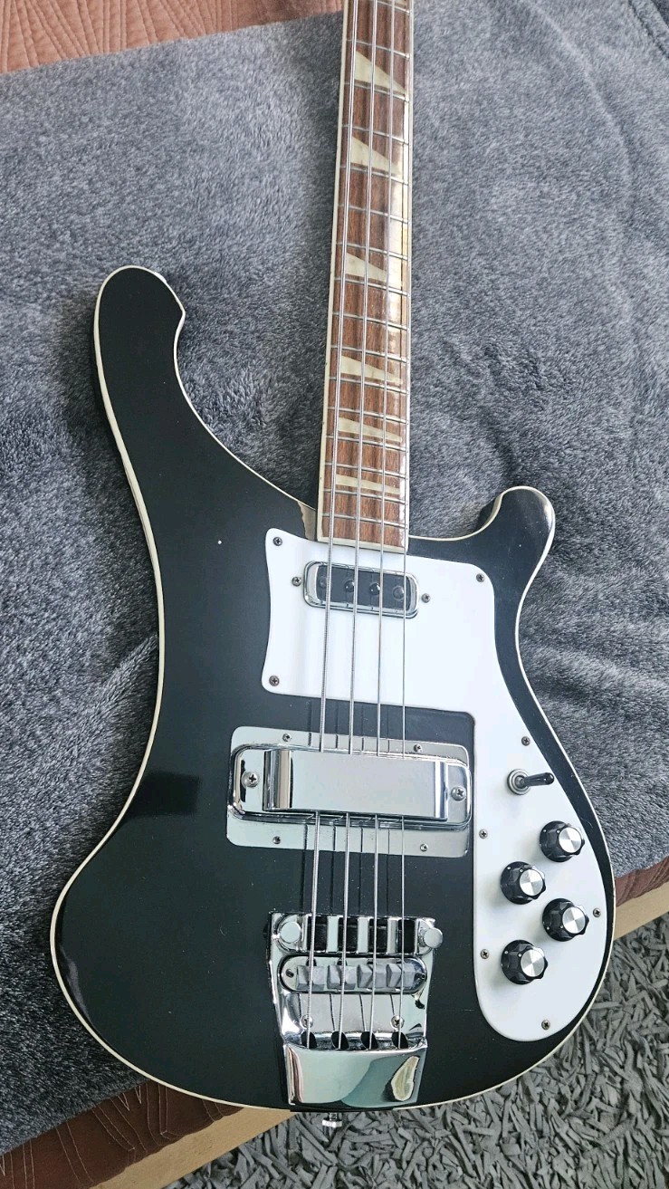 Nice Vtg 1973 Rickenbacker 4001 Jetglo USA Bass Guitar VG All Orig Cond, Clean!