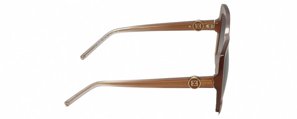 Escada SESD88-0AE3 Womens Sunglasses Brown Clear Crystal Gold/Grey Gradient 56mm - Image 3 of 4