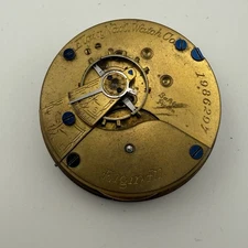 Antique Elgin 18S Grade 96 7 Jewels Hunter Case Pocket Watch Movement Parts