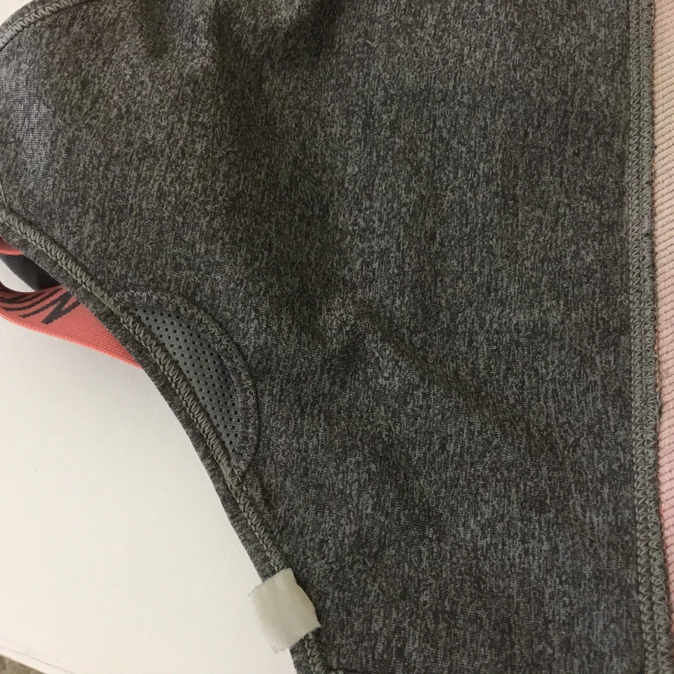 Sutiã esportivo Nike feminino grande cinza soletrado racerback academia Athleisure - Imagem 4 de 4