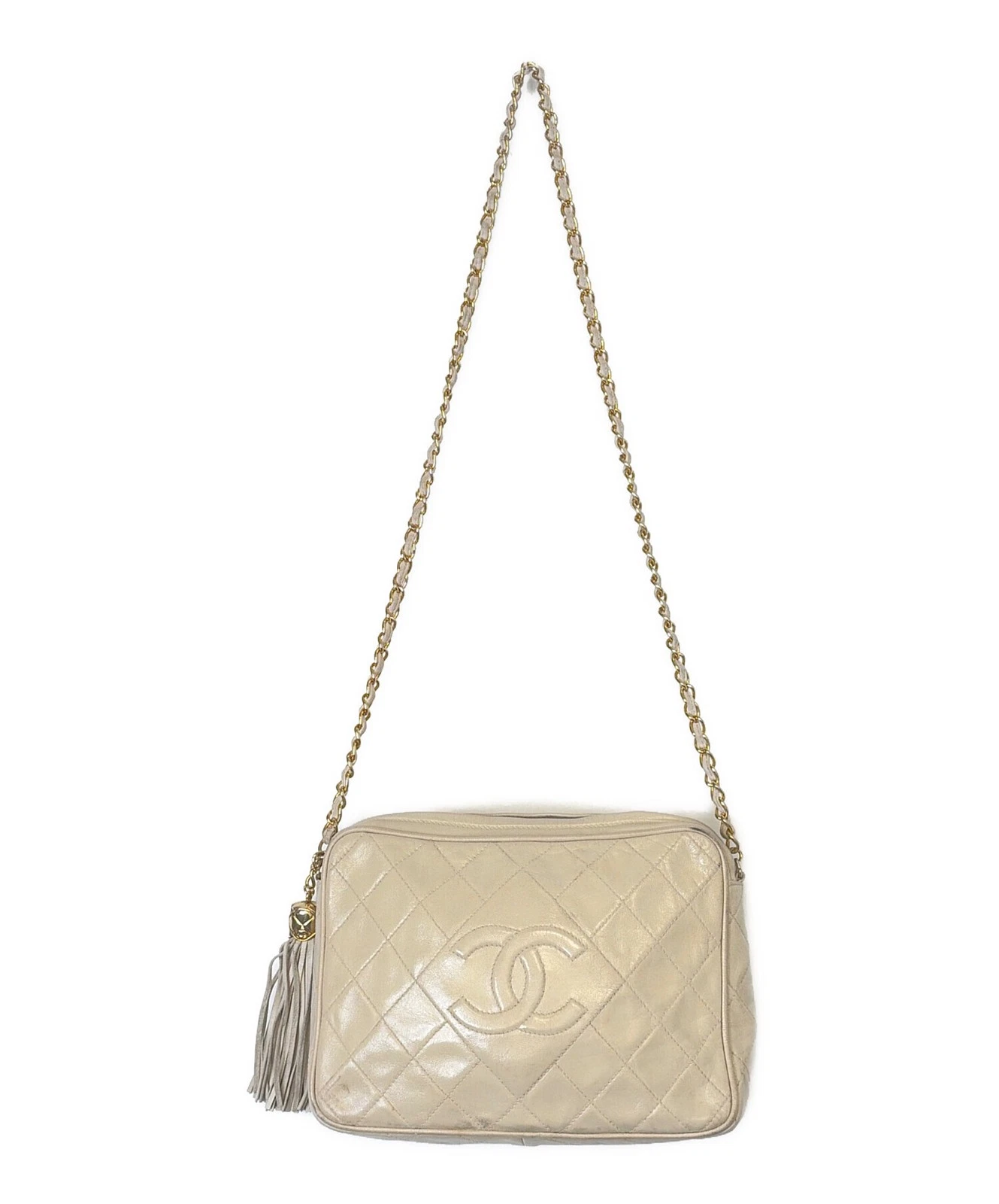 Chanel — Chanel Chain Shoulder White Shoulder Bag #TFB1406