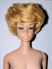 1960s Vintage #850 Mattel Blonde Bubble Cut Barbie White Lips w/ Outfits