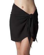 Black Sarong Cover Up Wrap Bathing Suit Coverup New