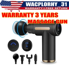 Massage Gun Deep Tissue Portable Quiet 6 speeds Massage Gun for Workout Travel