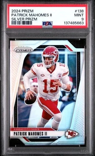 2024 Panini Prizm - Patrick Mahomes II #138 Silver Prizm PSA 9