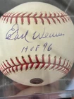 Earl Weaver Signed MLB Baseball w/cube - MLB Authenticated