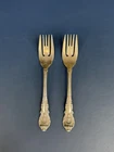 Lot of 2 Vintage Wallace SIR CHRISTOPHER Sterling Silver Salad Forks