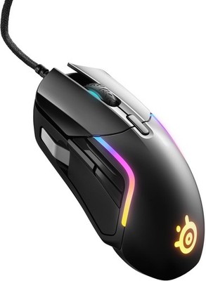 SteelSeries Rival 5 Wired TrueMove Air Optical Gaming Mouse PrismSync RGB Lights