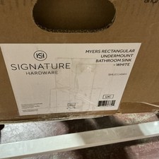 Signature Hardware 447962 Myers 23" White Undermount Bathroom Sink