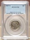 1927-S BUFFALO NICKEL PCGS F15 535304