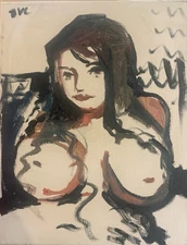 Oil Painting Portrait Girl Boudoir 11”x14” Canvas Original Signed BVC