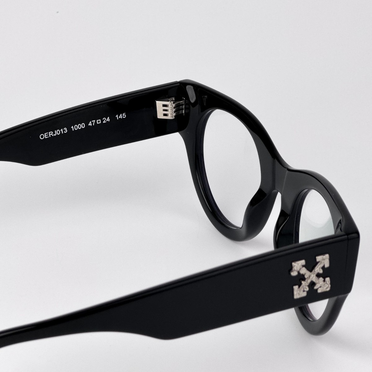 Off-White Men Eyeglasses Black Round OERJ013 STYLE 13 1000  display picture 1