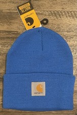 CARHARTT Knit Cuffed Beanie NEW WITH TAGS Unisex A18-HD3 Blue Glow