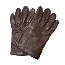 MADOVA - Dark Brown Leather Women's Gloves