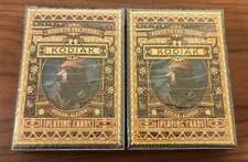 Set of 2 Kodiak Standard & Gilded Playing Cards Decks Dan & Dave Art of Play