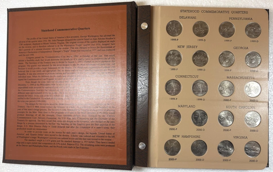 State Quarters Complete Uncirculated P And D Set In Dansco Album - Image 2 of 4
