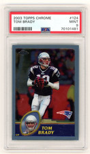 2003 Topps Chrome TOM BRADY #124 PSA 9