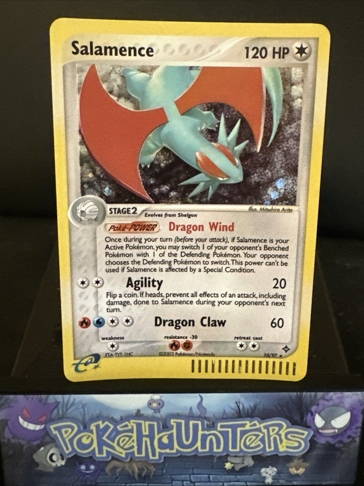 Pokemon Card Salamence 10/97 EX Dragon Holo Rare NM
