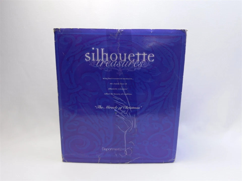 Vtg Dept 56 Silhouette Treasures 4 Pc The Miracles of Christmas Nativity Set IOB - Изображение 4 из 4