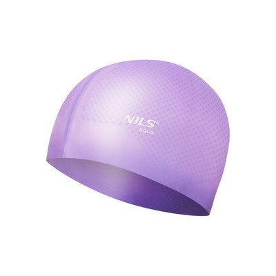 Badekappe Badehaube Sporthaube Schwimmhaube Silikon Haarschutz Violett