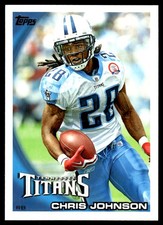 Chris Johnson 2010 Topps #40 Titans NFL READ FREE SHIPPING AutographDen
