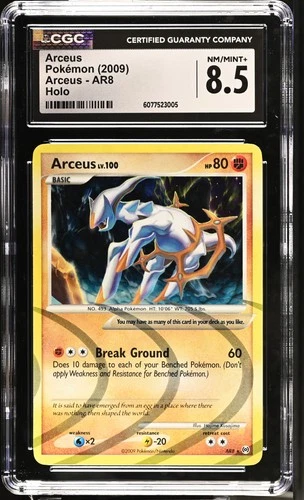 CGC 8.5 Arceus AR8 Holo Arceus Pokémon Card