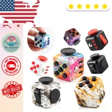 Fidget Cube Stress Anxiety Pressure Relieving Toy for Adults and Children
