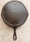 Old Griswold Cast Iron #8 Skillet Slant Logo Erie