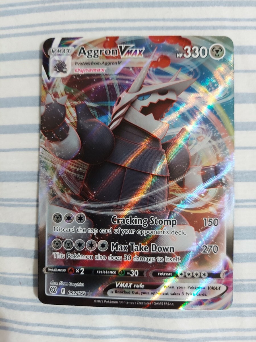 aggron vmax pokemon card price 2022 EN Aggron VMAX Brilliant Stars RAW – TCG Titans main image 1